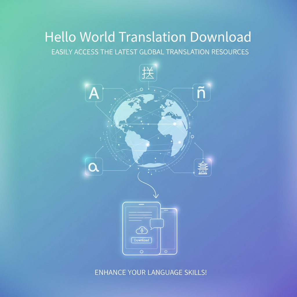 HelloWorld翻译下载：轻松获取全球最新翻译资源，提升您的语言技能！