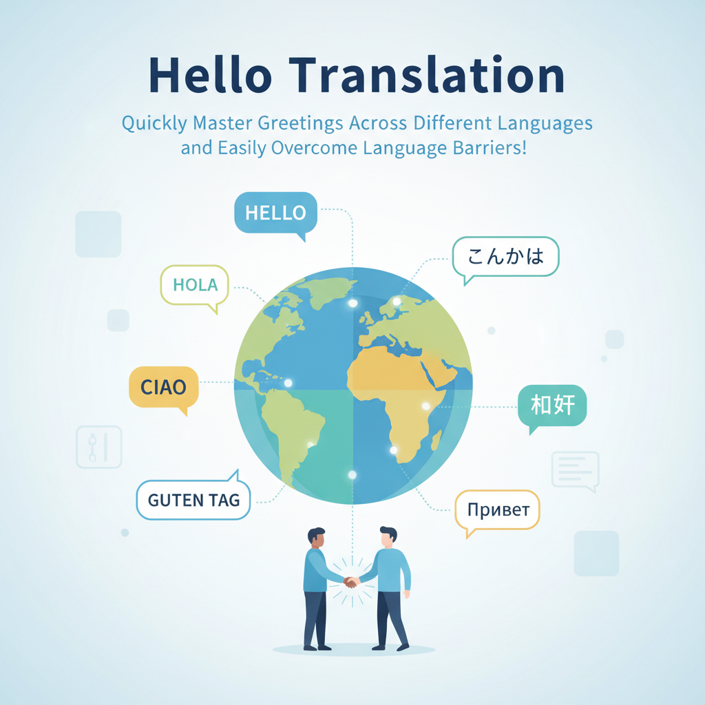 Hello翻译：快速掌握不同语言间的问候表达，轻松跨越语言障碍！
