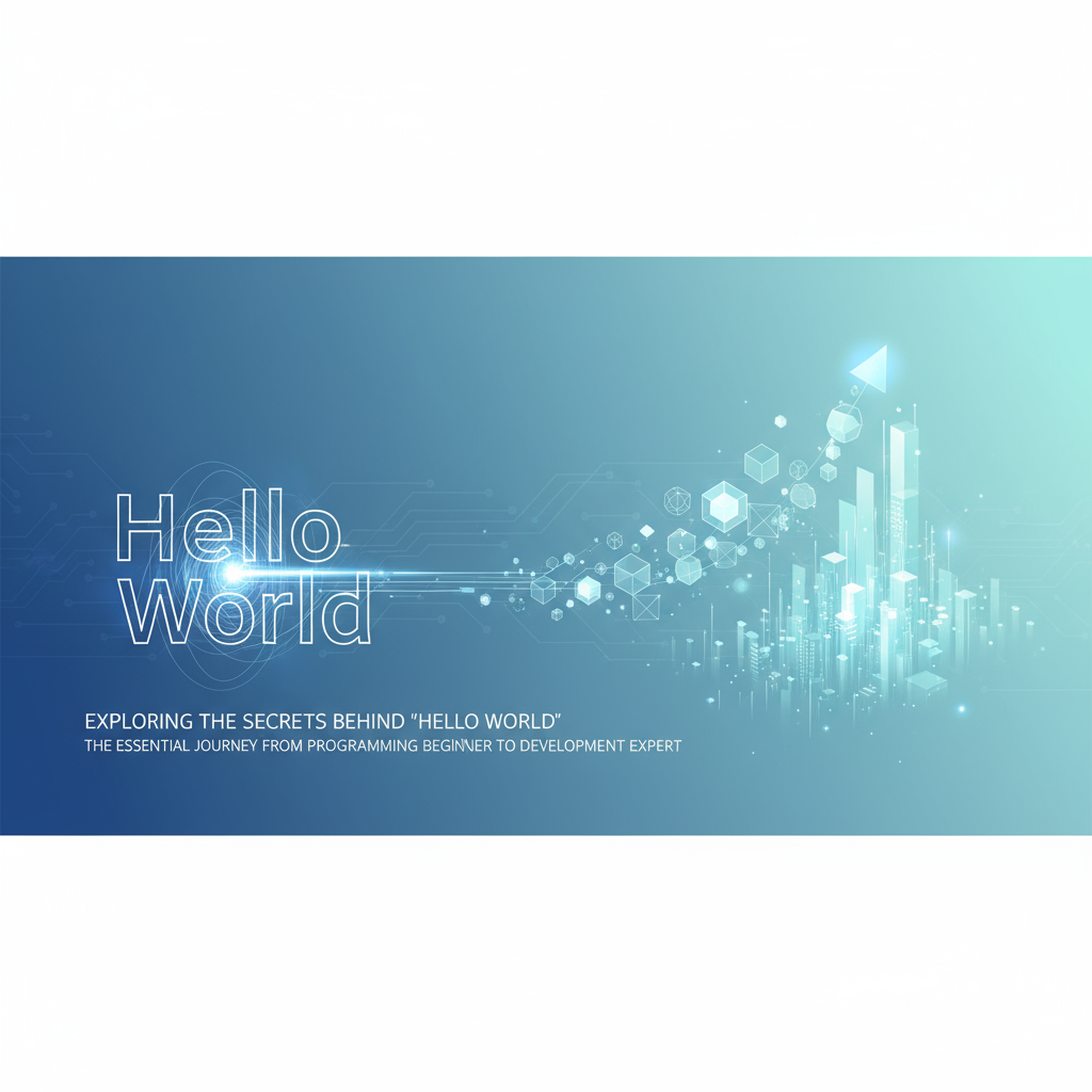 《探索“HelloWorld”背后的秘密：从编程初学者到开发高手的必经之路》