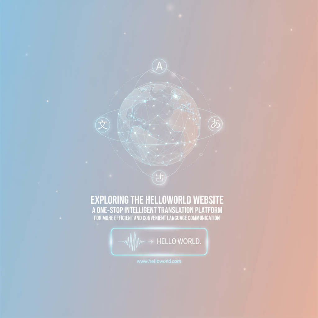 探索Helloworld官网：一站式智能翻译平台，让语言沟通更高效便捷