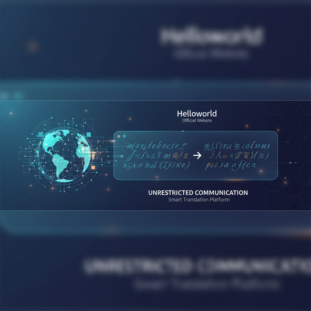 探索Helloworld官网：打造全球领先的智能翻译平台，让沟通更无界