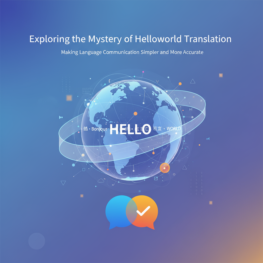 探索Helloworld翻译的奥秘：让语言沟通更加简单和精准