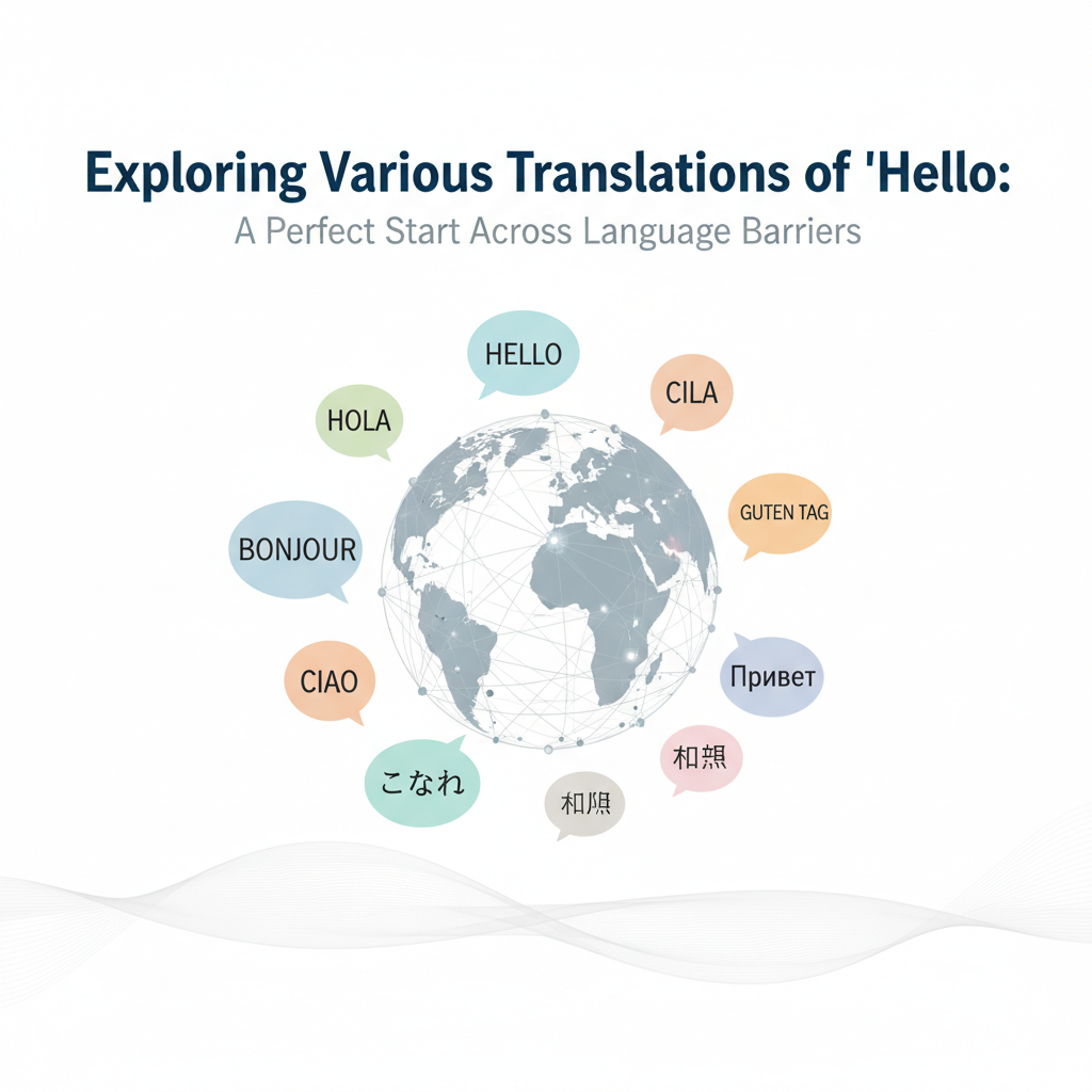 探索‘Hello’的多种翻译方式：跨越语言障碍的完美开端