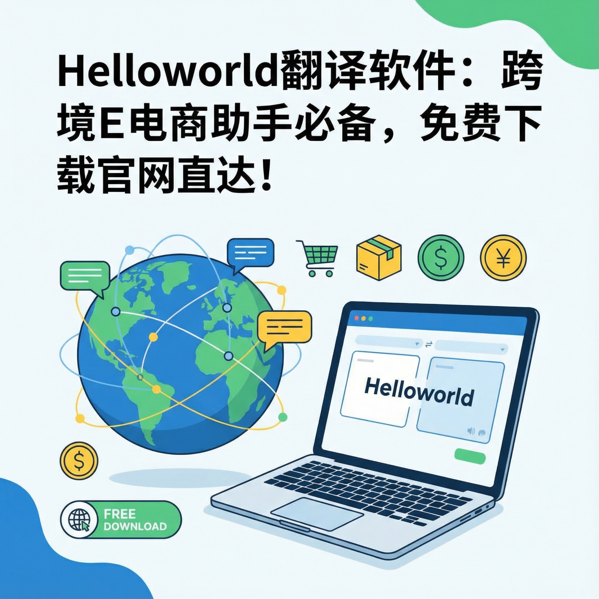 《Helloworld翻译软件：跨境电商助手必备，免费下载官网直达！》
